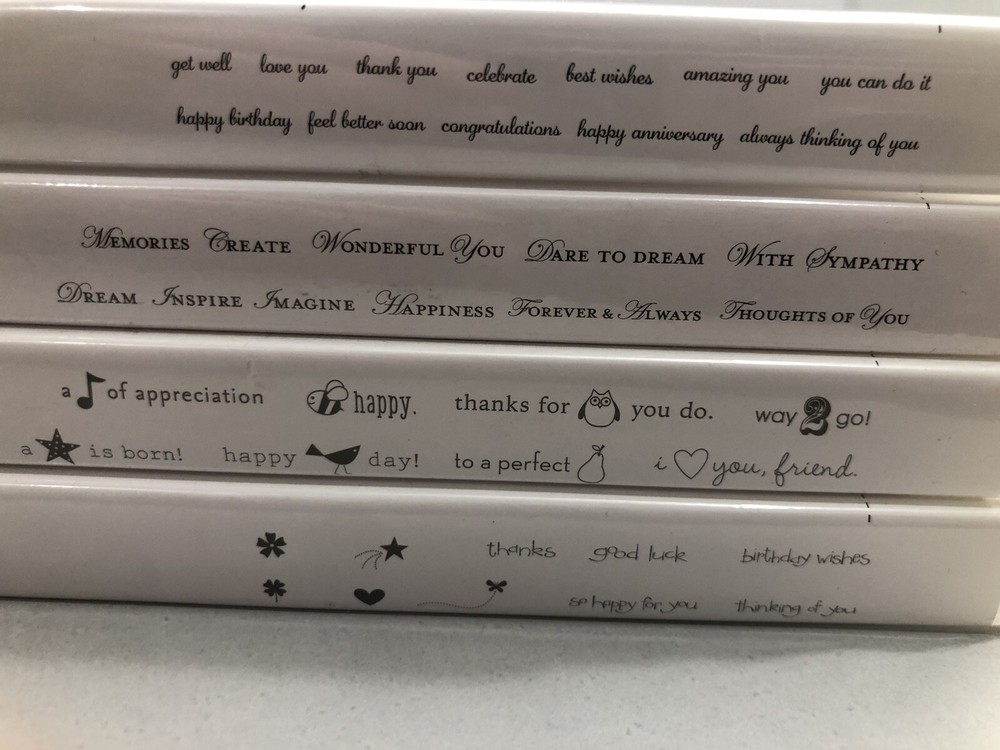 Stampin Up Lot STAMP SETS #6 Express Yourself, Loving Thoughts, Picture This, +