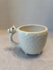 Opalhouse Stoneware 3D Llama Coffee Mug Cup With Gold Accents 