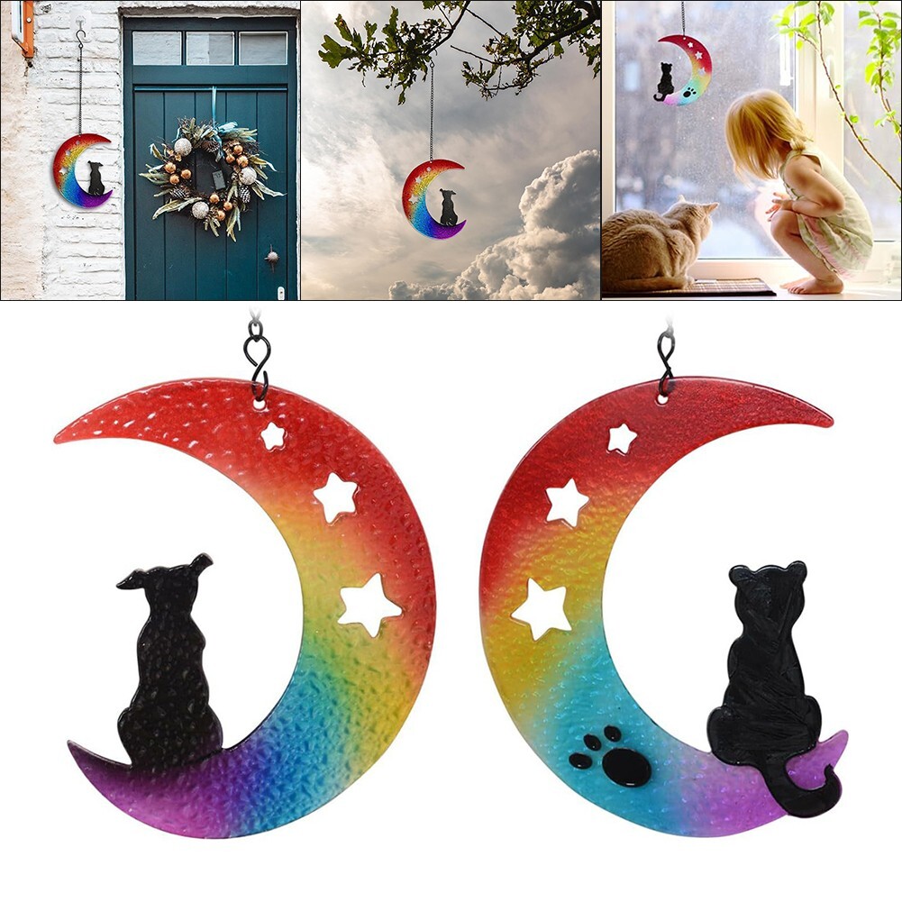 Fensterhängedekor tragbare Größe Regenbogenbrücke Symbolik durchdachtes Gesc