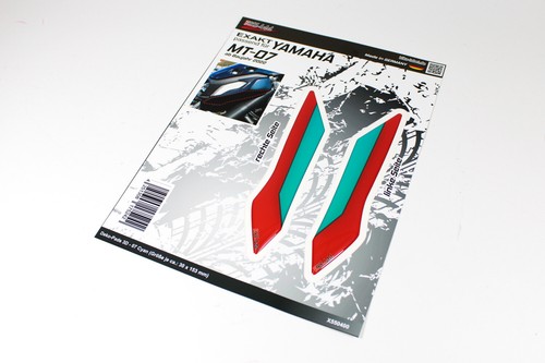 Pegatina decorativa máscara frontal compatible con Yamaha MT-07 Cyan Storm a partir del año 2022 - Imagen 3 de 7