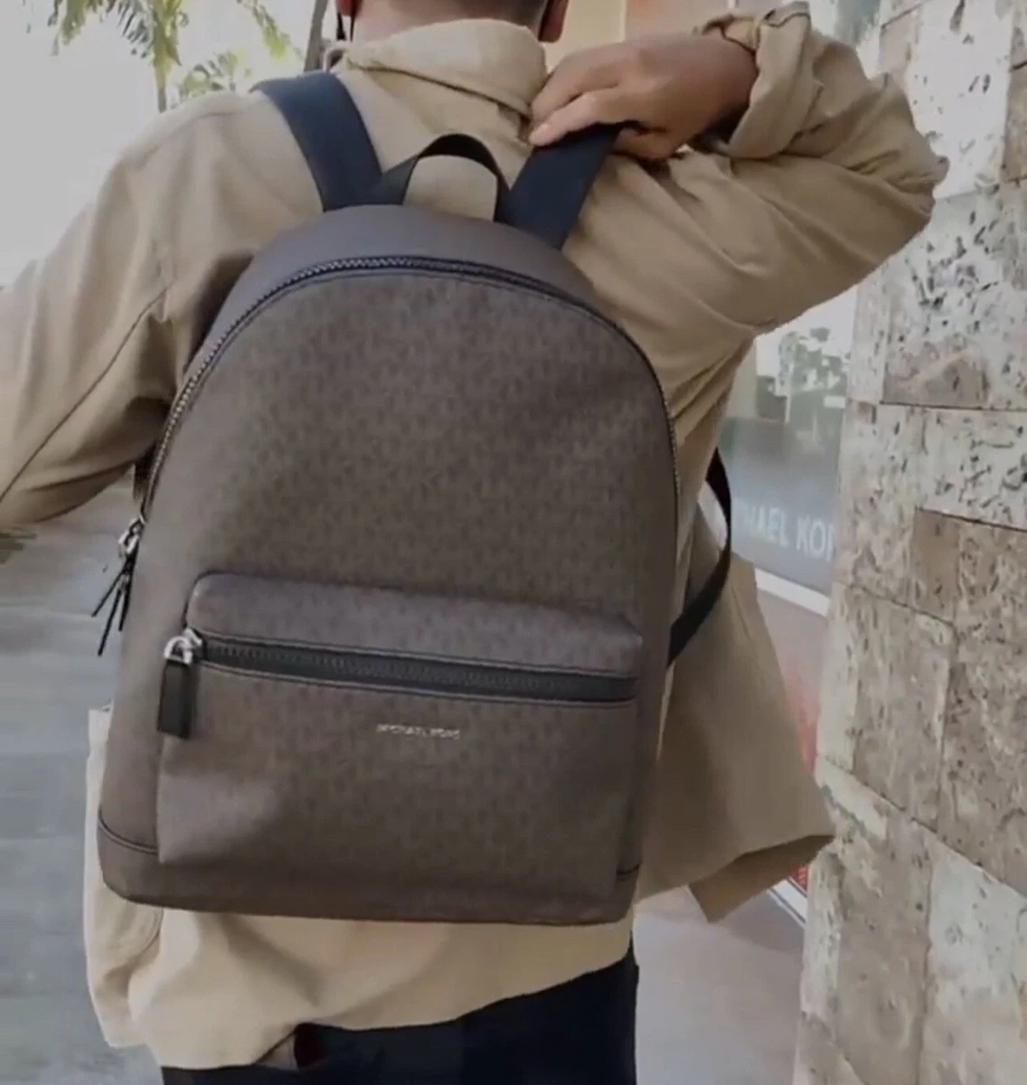 Michael kors cooper logo backpack sales