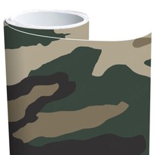 Army Camo Traditional Green Brown Black Wrap Vinyl Roll Sheet 3m - Many Sizes