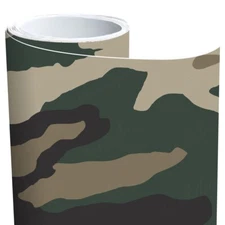 Army Camo Traditional Green Brown Black Wrap Vinyl Roll Sheet 3M - Many Sizes
