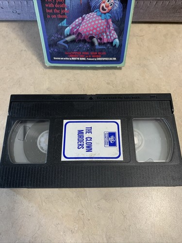 1987 The Clown Murders VHS 70s Slasher Horror Cult Classic John Candy RARE OOP - Imagen 2 de 7