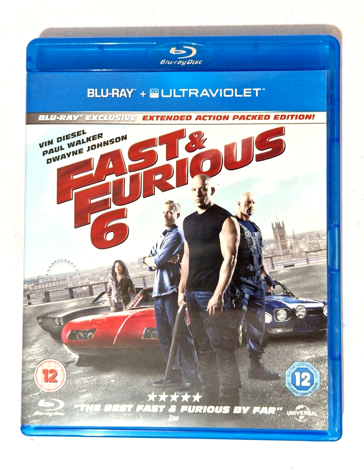 Fast & Furious 6 BLU RAY Starring Vin Diesel