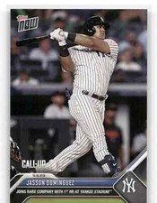 JASSON DOMINGUEZ Rookie Call-Up 1st HR 2023 Topps Now #827 New York Yankees 📈