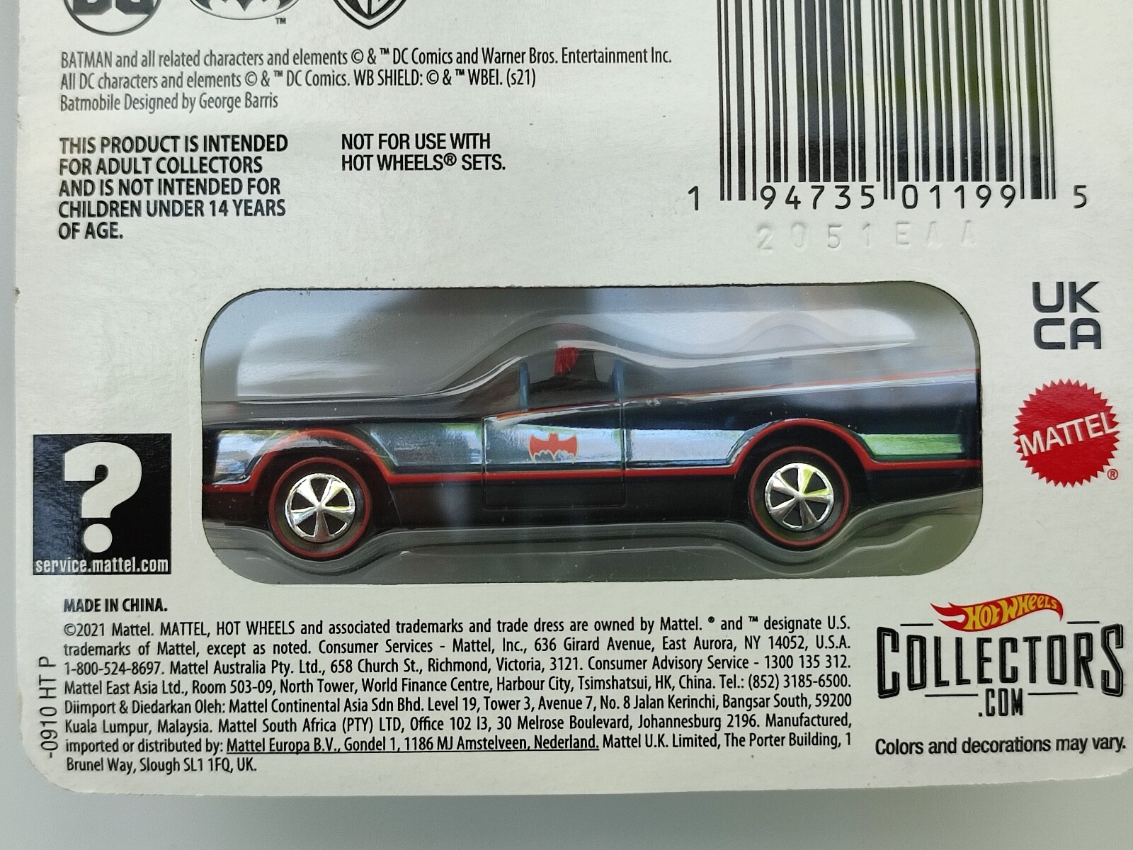 Hot Wheels Premium Batman Tv Series Batmobile Sellado | Meses sin interés Hot Wheels Premium Batman Tv Series Batmobile Sellado | Meses sin interés