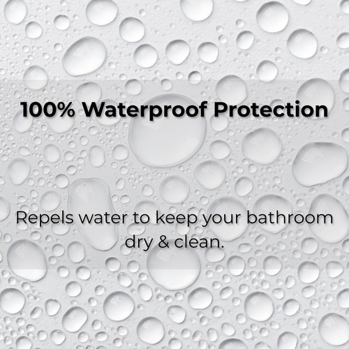 Extra Long Waterproof Shower Curtain Liner 71x79 Inches - Picture 5 of 123