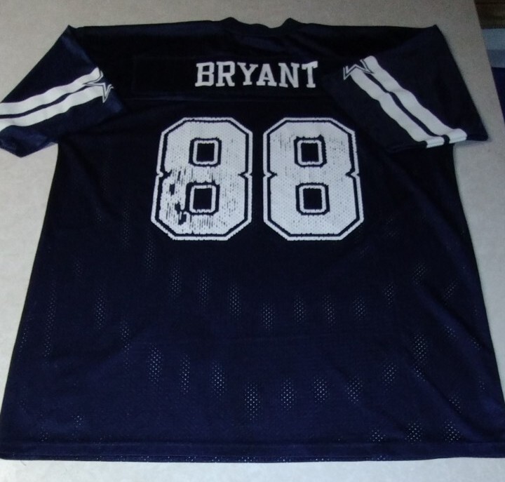 Dez Bryant Jersey Size XL Dallas Cowboys Screen Print Blue Mesh