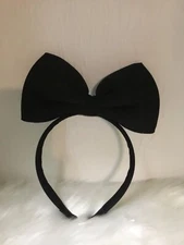 NEW Big Black Bow Headband for Women Girls Halloween Costume Cosplay Christmas