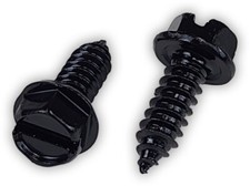 14 X 34 Hex Head Black License Plate Screws Package Of 100