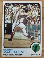 1973 Topps Bobby Valentine Baseball #502 Angels HOF Mid-Grade