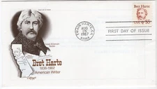 USPS FDC #2196 1987 $5 Bret Harte Great Americans Series ArtCraft ST2664