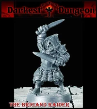 Brigand Raider 28mm Dual Swordsman DnD miniatures DARKEST DUNGEON FLAT-RATE SHIP