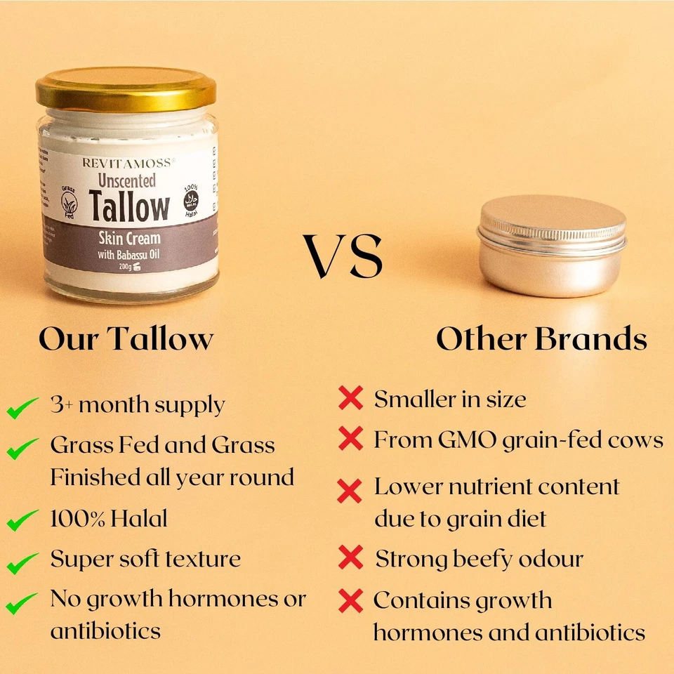 Whipped Tallow Cream - Halal Tallow Moisturiser For Dry Skin/Eczema (200g) - Image 3 of 4