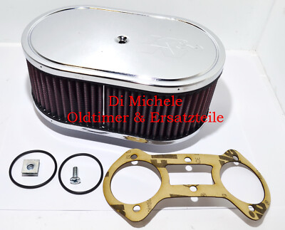 K&n Air Filters for 46 Ida Or 48 Weber Carburetor (2 Barrel Carburettor) (B)