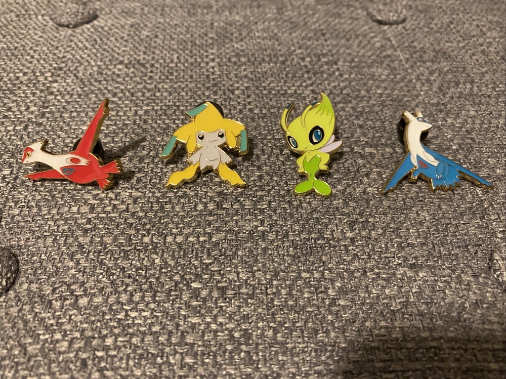 Pokémon Pin Set Of 4 -Latios-Latias-Celebi-Jirachi