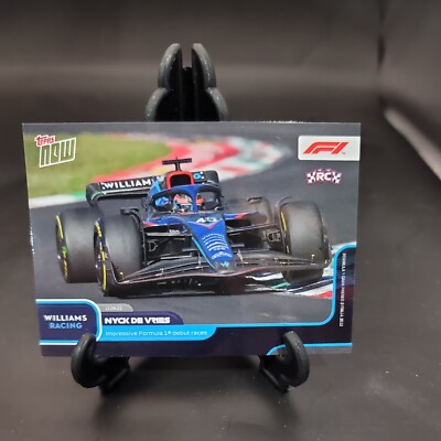 NYCK DE VRIES 2022 Topps Now F1 56 Formula 1 Impressive Debut RC Rookie 1st 