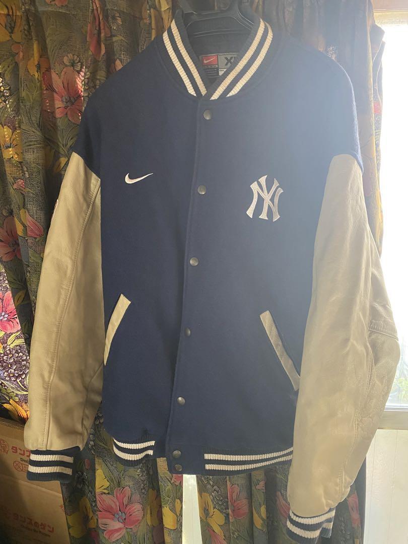 Matsui Stadium Jacket NY Yankees XL Leather Suede Embroidered Logo