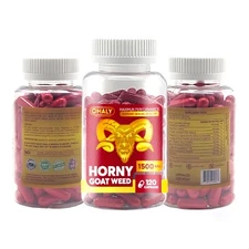 Horny Goat Weed for Woman & Men-with Maca, Saw Palmetto, Ginseg, L-Arginine 