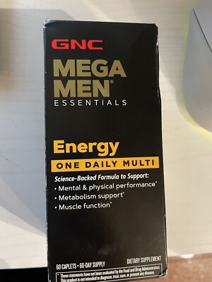 GNC Mega men Energy one daily multivitamin 60 count 