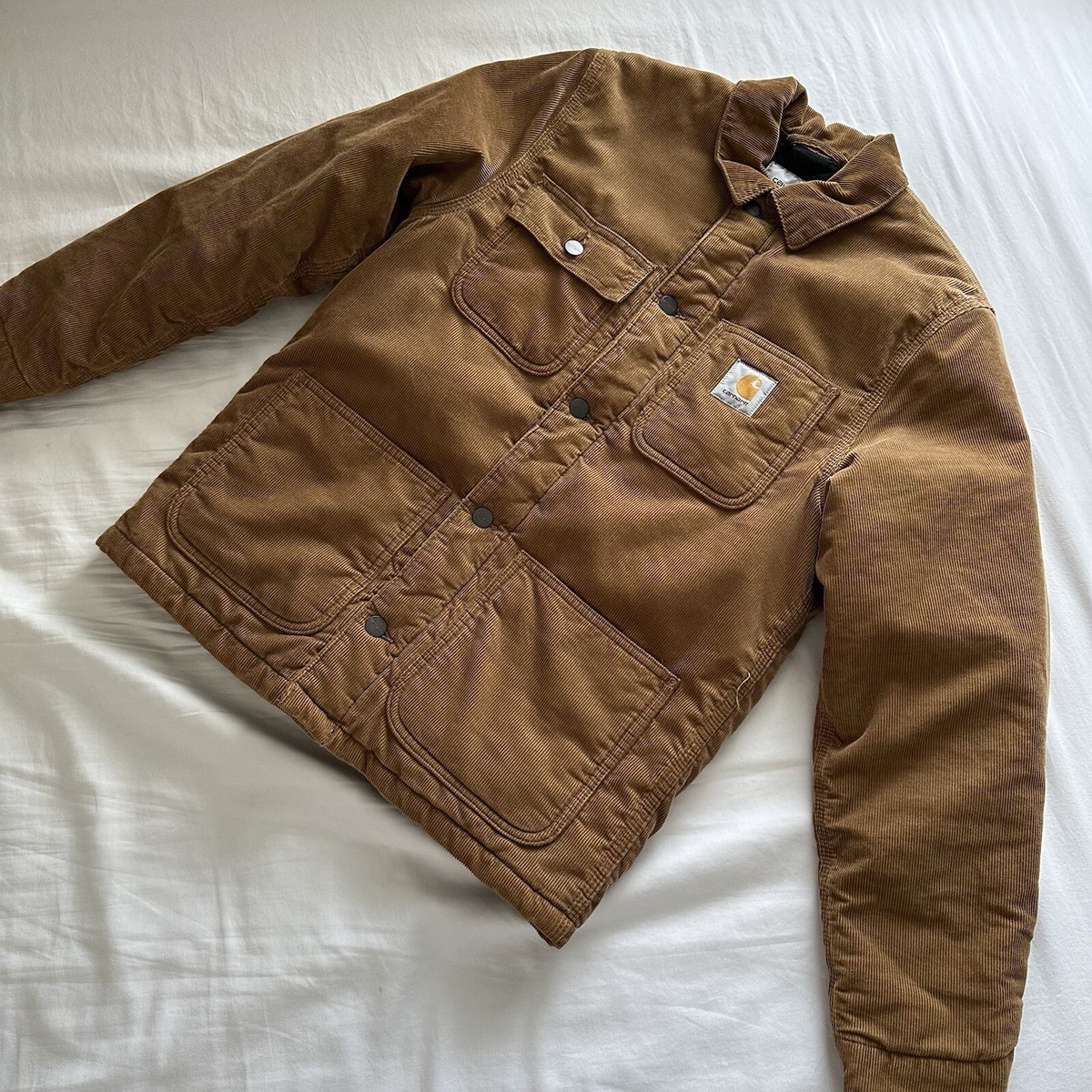 🔥Carhartt WIP Corduroy “Michigan” Chore Coat Brown/Jasper 🔥Carhartt WIP Corduroy “Michigan” Chore Coat Brown/Jasper
