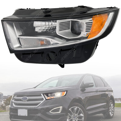 #ad #ad Halogen Head Lamp Left Driver Side Headlight for 15 18 Ford Edge SE SEL Titanium $107.99