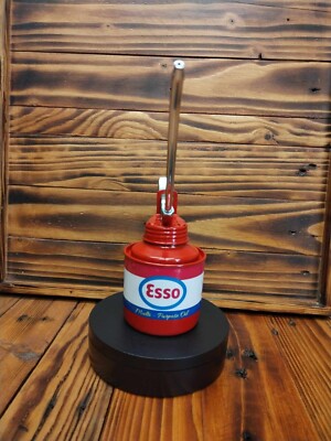 Daumenpumpe Metall Öldose 1/2 Pint Esso Roller Motiv, Lambretta, Vespa