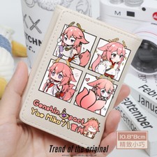 Anime Genshin Impact Yae Miko Unisex Wallet Cosplay Fashion Fold Wallet Gift 40