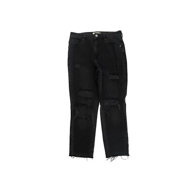 Ripped Mom Pacsun Mom Jeans Black PacSun Mom Jean Distressed Raw