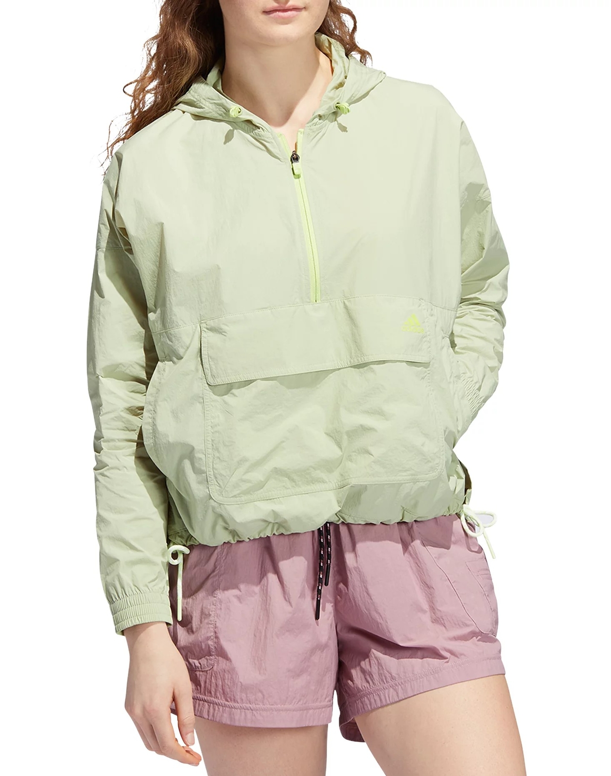 женская универсальная куртка-анорак adidas, Волшебный лайм