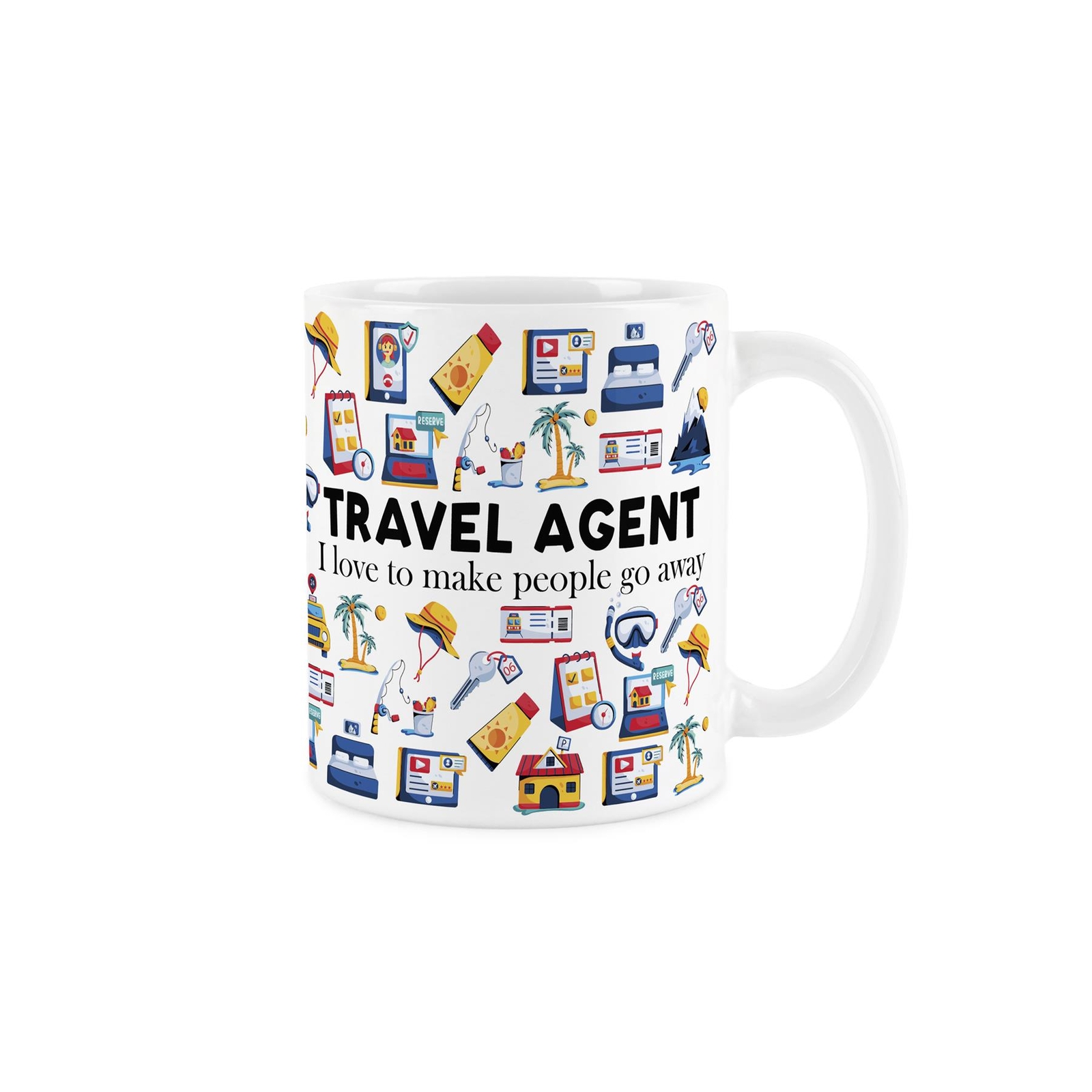 Travel Agent Mug - Novelty Holiday Sales White Ceramic Mug Gift