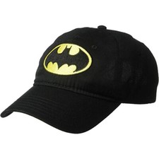 Batman Insignia Embroidered Ball Cap Baseball Hat New