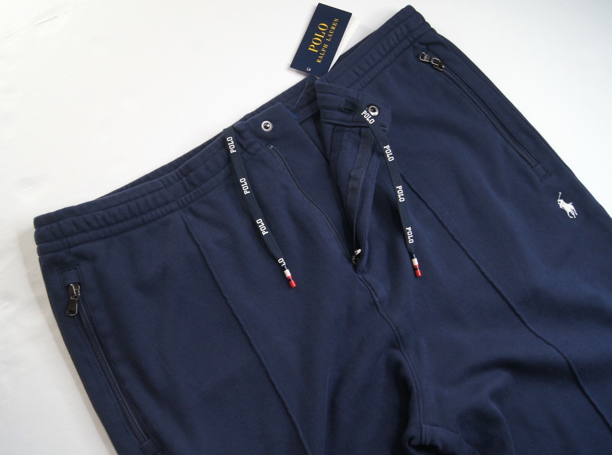 【関税&送料込】Polo Ralph Lauren Navy Blue Cotton Jogging P Ralph Lauren Jogging Bottoms Navy | Mainline Menswear United