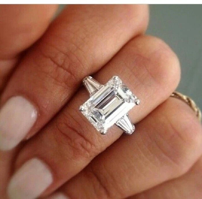 Baguette cut diamond rings sale