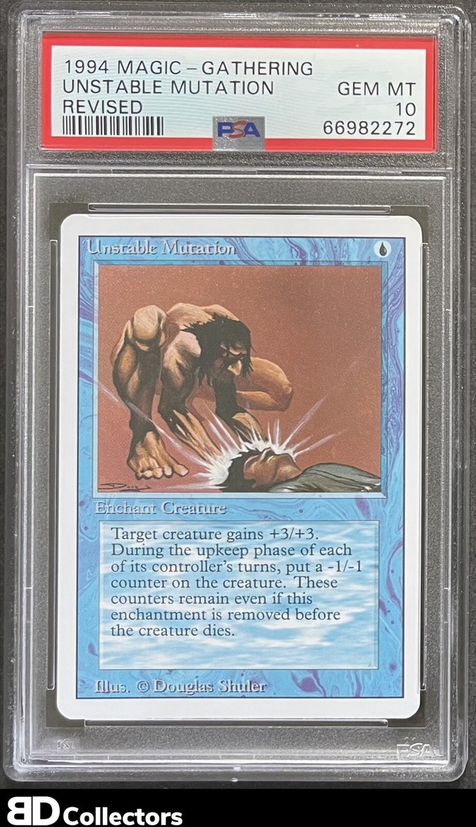 REVISED UNSTABLE MUTATION PSA 10 1994 Magic The Gathering