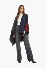 Just Fab Color Blocked Ruana Rrp £35 Ln122 Ff 06