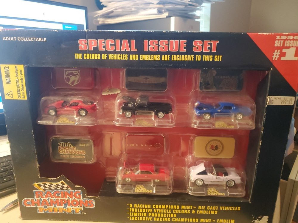 1996 Racing Champions Mint Special Issue Set #1 Viper Mustang Impala Corvette
