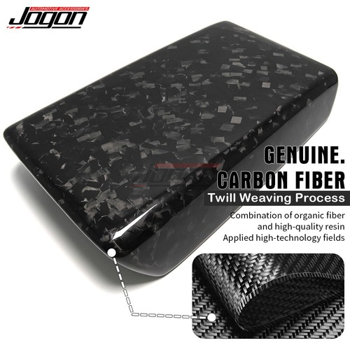 Forged Carbon Fiber For Tesla Model 3 17-22 Model Y 20 Armrest Box Panel Cover - Picture 7 of 9