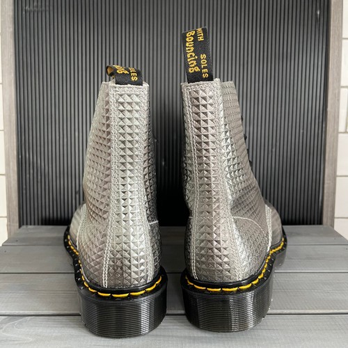 Dr. MARTENS 1460 SILBER STIEFEL Pascal Metallic Nieten Empress Leder UK 4 EU 37 US6 - Bild 7 von 12