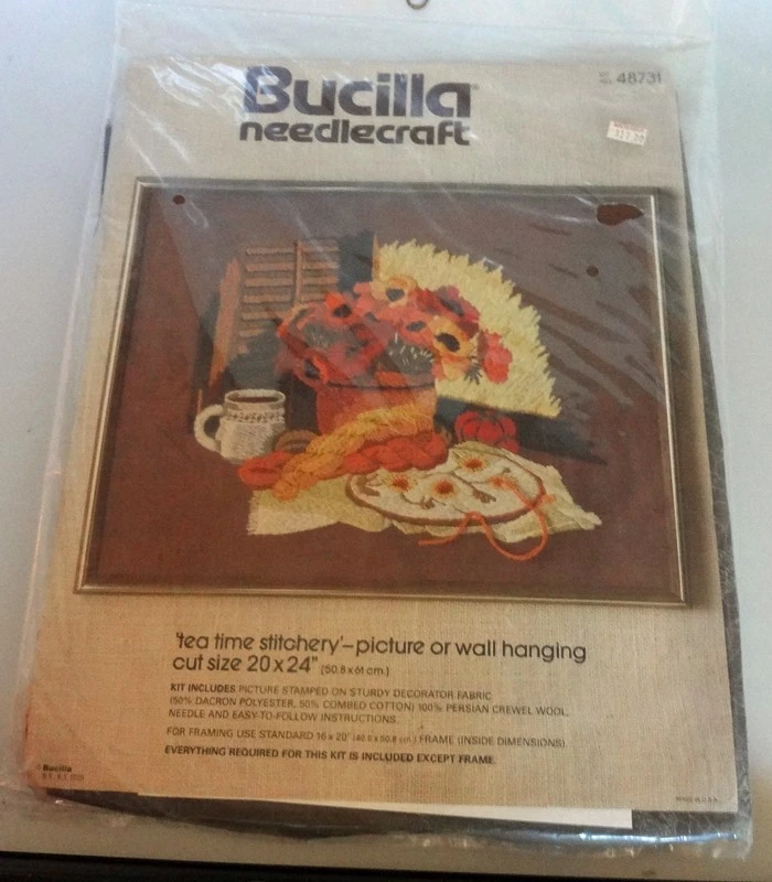 Vintage Bucilla Christmas Ornament Kit, Craft a Set of 8 Mini Ornaments