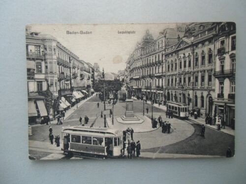 Ansichtskarte Baden-Baden Leopoldsplatz 1915  (Nr.622)