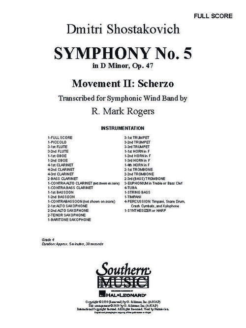 Scherzo from Symphony No. 5 Score & Parts Level 4