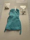 Vintage Mattel, Barbie, Blue And White Wraparound Dress From 1997