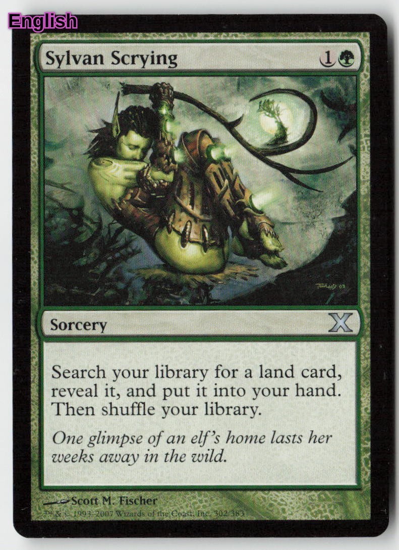MTG Sylvan Scrying [10E - 302] LP