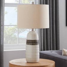 Lite Source Paiva 25 1/2 Gray and Black Crack...