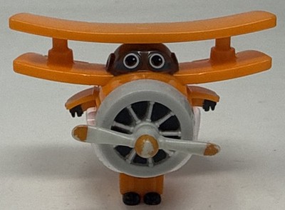 Super Wings Grand Albert Orange Airplane Toy Plane Transform-a-Bots Figurine