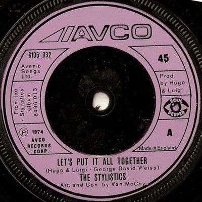 The Stylistics - Let's Put It All Together (7'', Single, Pur)