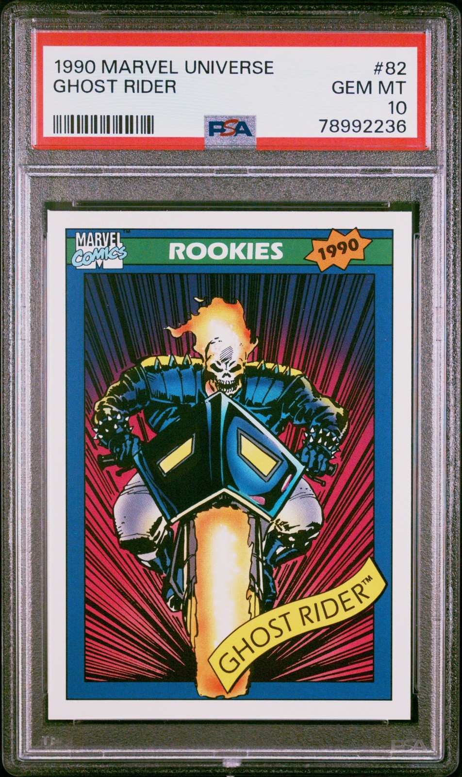 1990 Marvel Universe #82 Ghost Rider Rookie PSA 10 Gem Mint RC