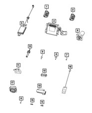 Genuine Mopar Integrated Key Fob Transmitter ...